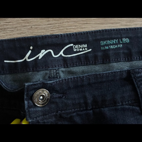 INC International Concepts Dark Blue Jeans - Picture 2 of 4